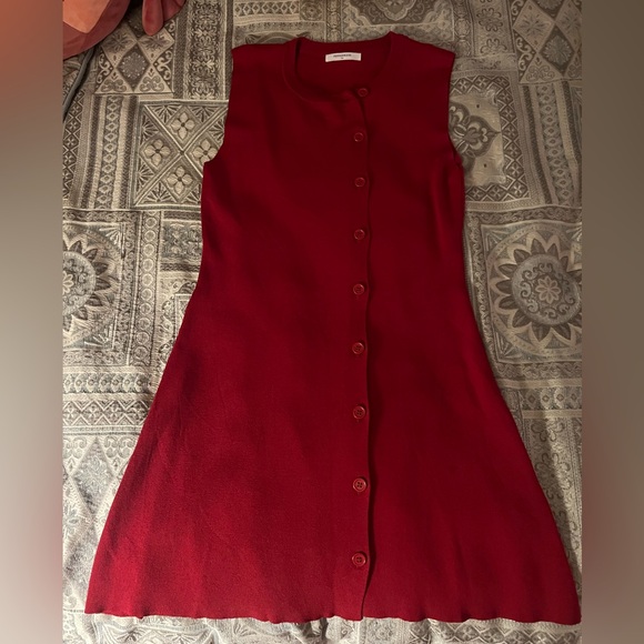 Peppermayo Exclusive - Not One Time Knit Mini Dress - Red - Picture 4 of 5